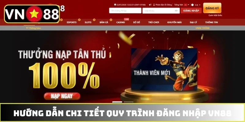 Hướng dẫn chi tiết quy trình đăng nhập VN88 Hướng dẫn chi tiết quy trình đăng nhập VN88
